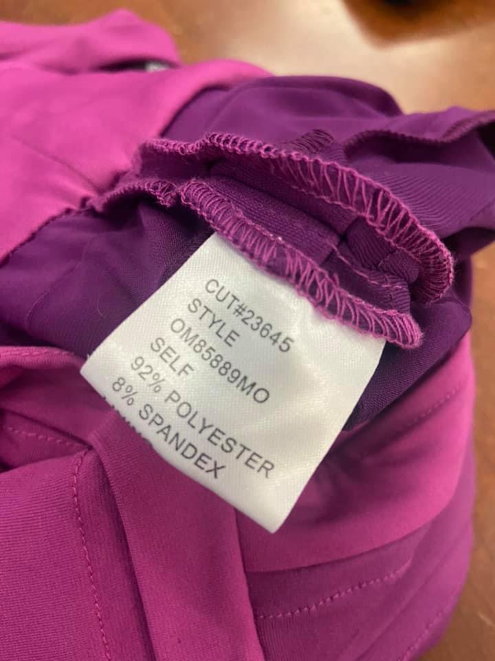 Tadashi Collection Pink Purple Ombre Hued Tiered Cocktail Evening Dress Size S