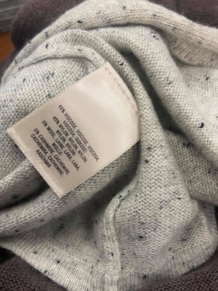 Moth Anthropologie Lyra Gray Speckle Bell Sleeve Cardigan Sweater Size M Wool