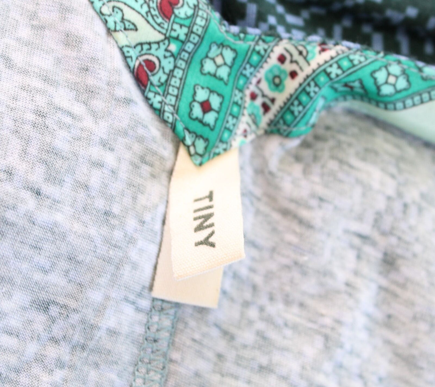 Tiny Anthropologie Kumiko Mixed Scarf Print Side Tie Top Blouse Size S Paisley