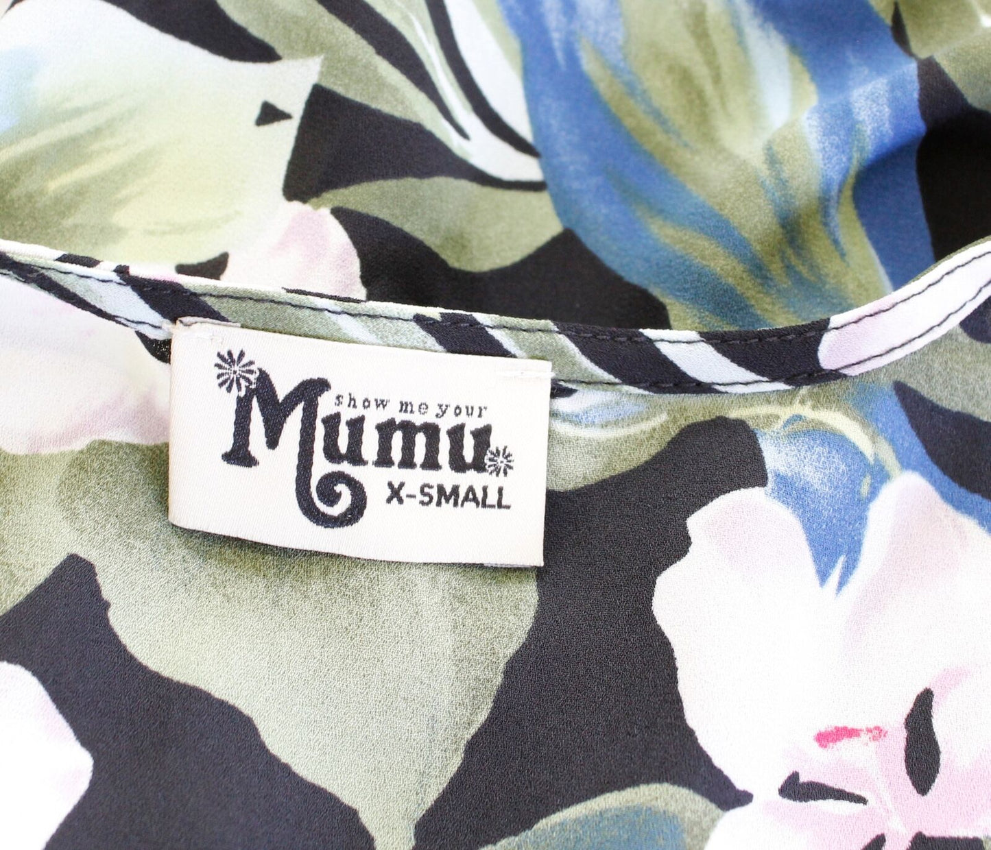 Show Me Your Mumu Disick Tropical Floral Palm Leaf Print Mini Dress Size XS