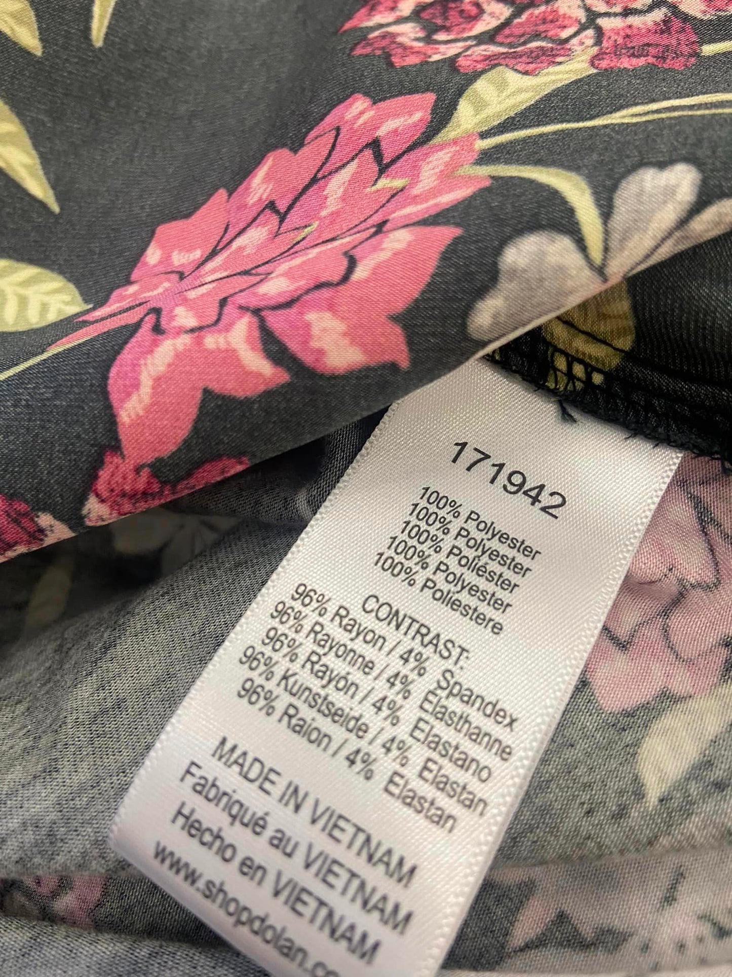 Dolan Anthropologie Cherie Black Floral Babydoll Top Blouse Size S Square Neck