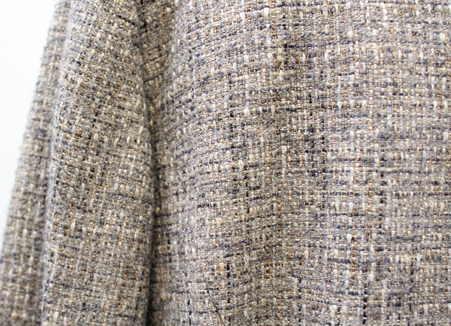 St John Couture Womens Taupe Brown Gray Multi Color Tweed Blazer Jacket Size 10