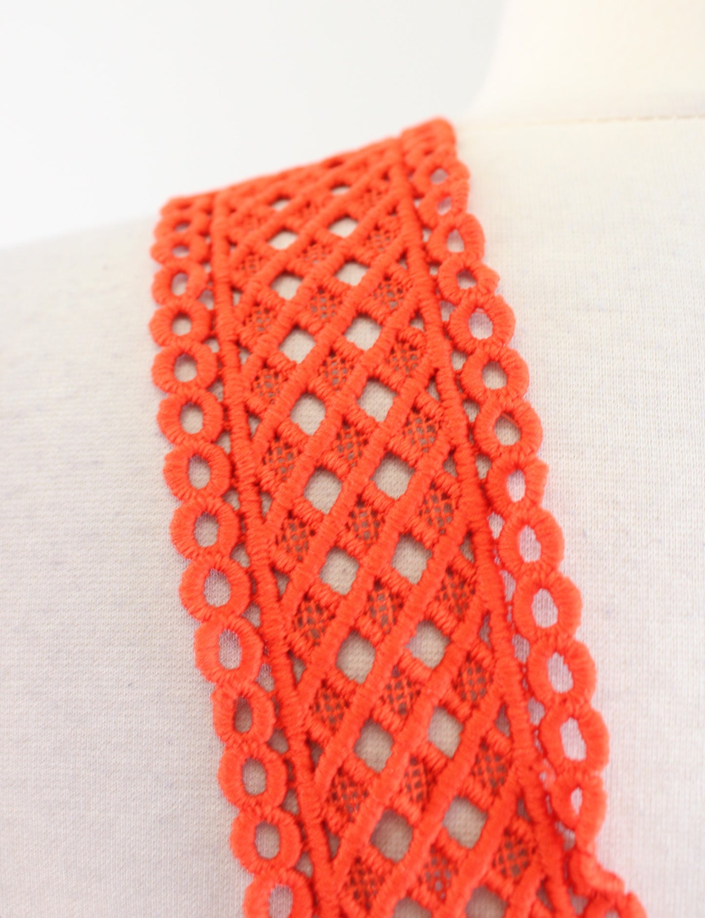 NWT Ann Taylor Loft Orange Lace Crochet Halter Neck Knit Dress Size S Casual