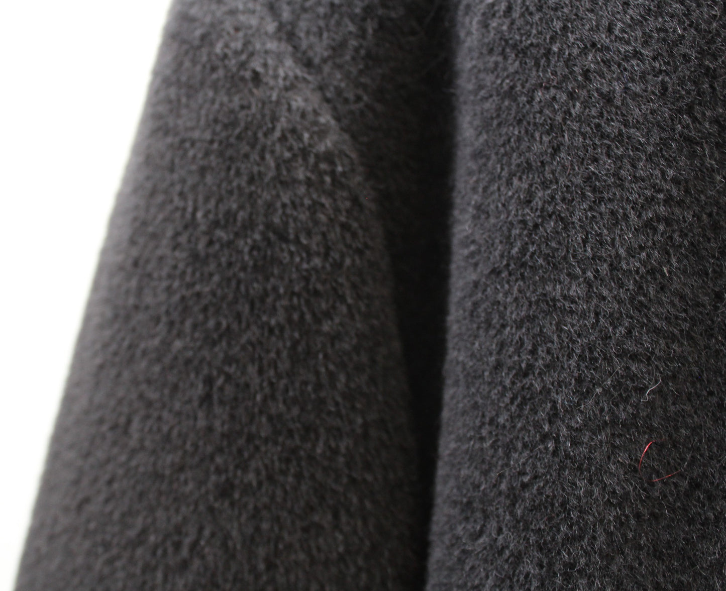 Vtg Bern and Mort Womens Black Alpaca Wool Blend Long Coat Size 16 Jacket