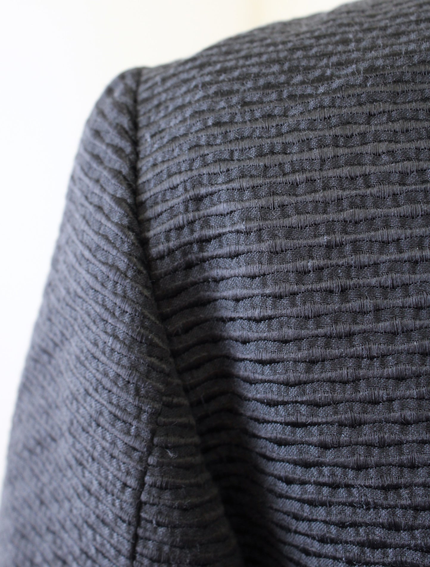 Max Mara Womens Dark Navy Blue Textured Cropped Blazer Jacket Size US 8