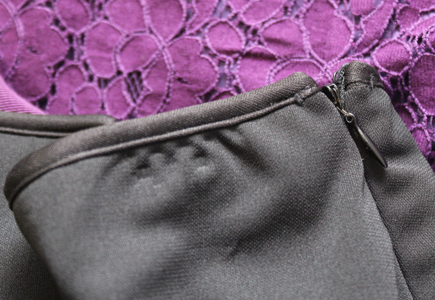 Vtg 90s 2000s Cachet Black Fringe Asymmetrical Hem Skirt Size 12 Y2k Hi Lo