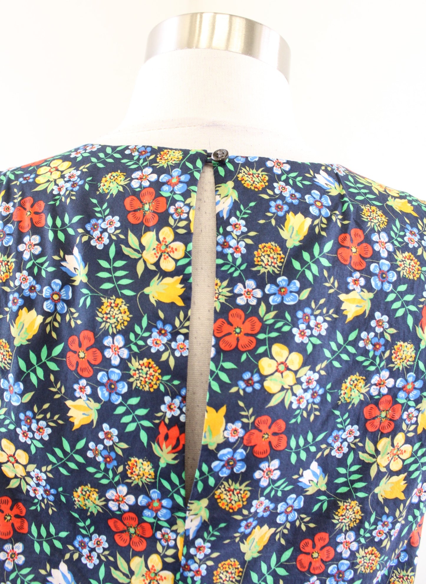 J Crew Liberty of London Ruffle Bib Tank Top Blouse in Edenham Floral Size 2