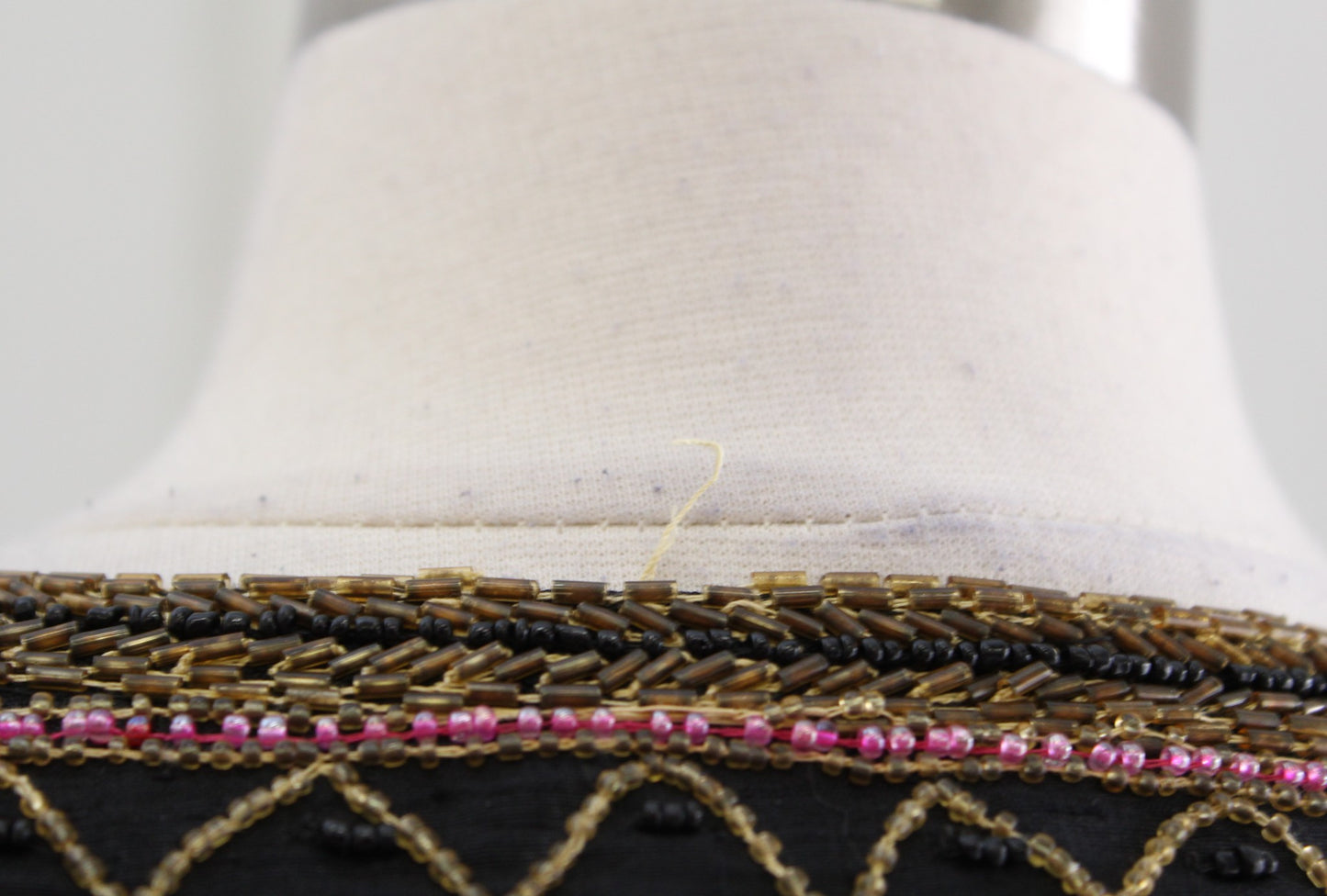 Vtg Colorful Striped Floral Silk Beaded Sequin Evening Party Jacket Size XL