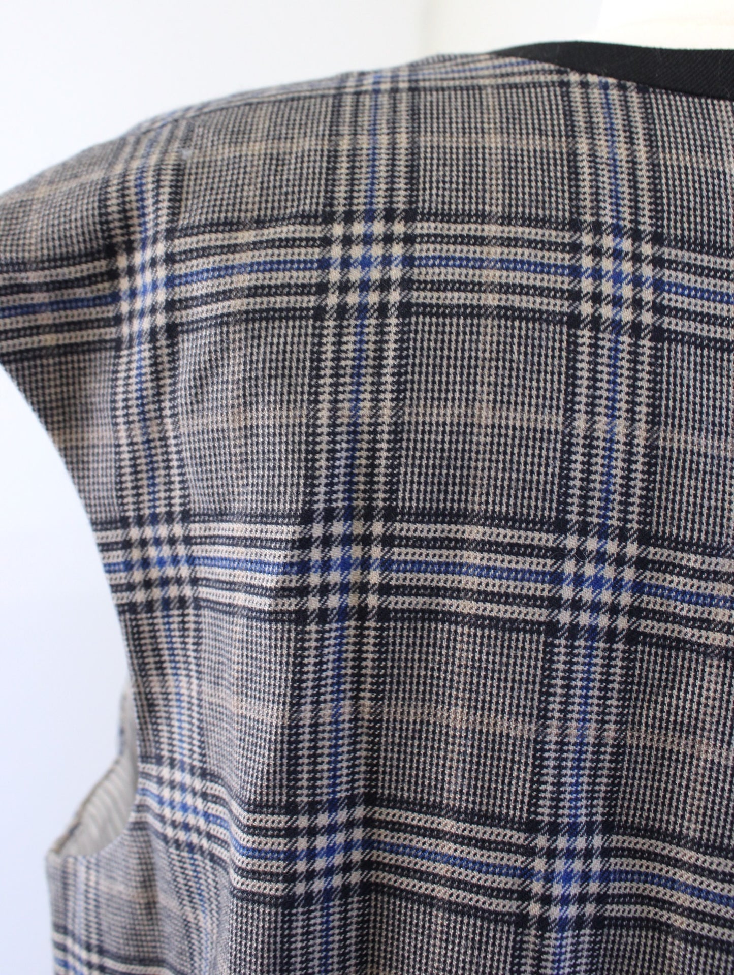 Brooks Brothers Red Fleece Plaid Panel Wool Blend Sheath Dress Size 14 Black Tan