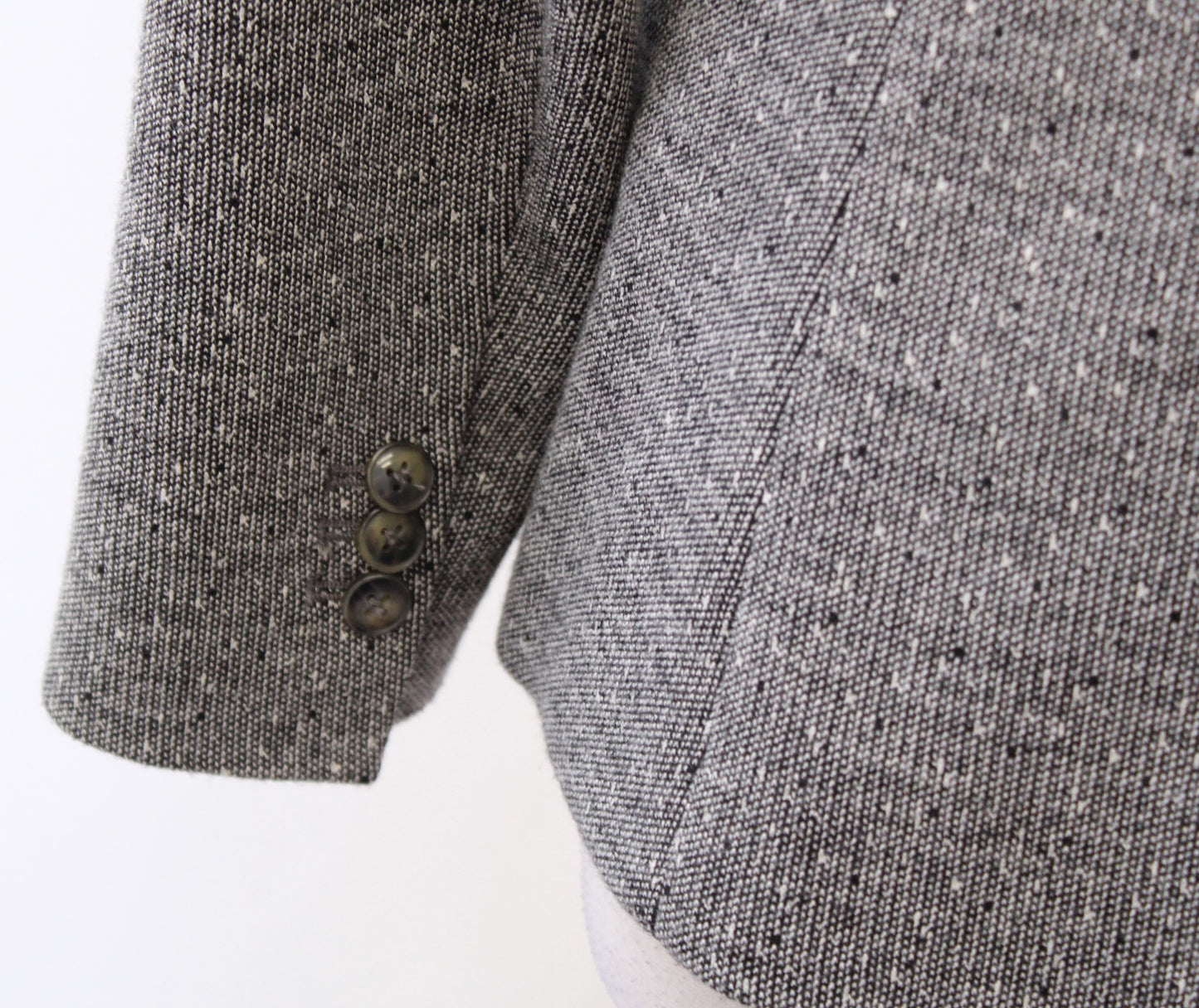 Theory Dancey K Kenmore Gray Black White Flecked Blazer Jacket Size 6 Wool