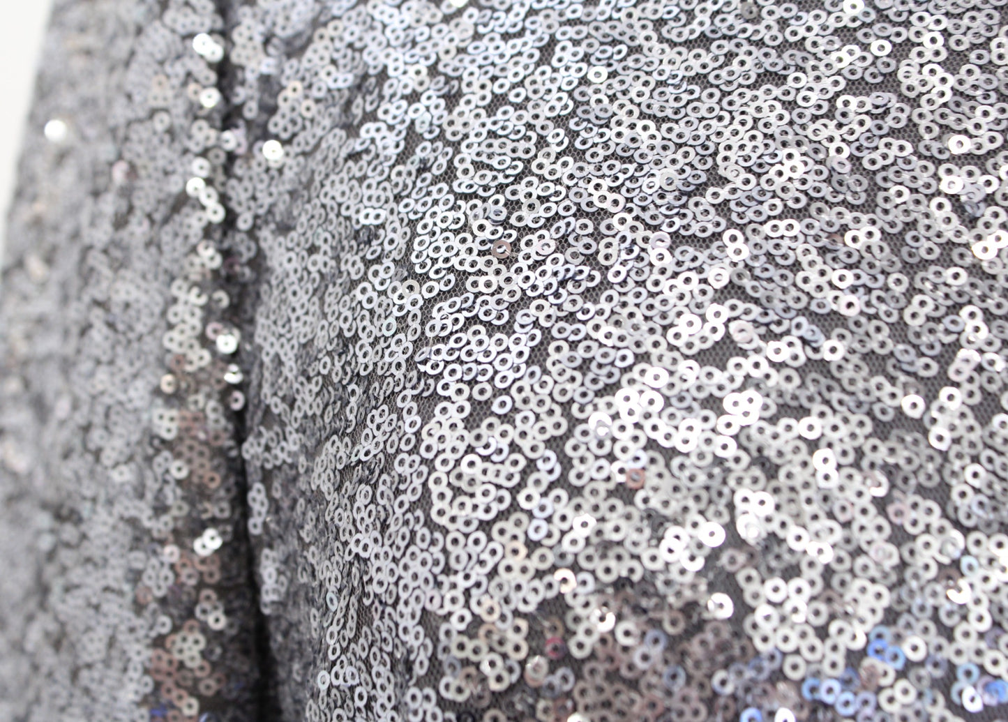 NWT Adrianna Papell Gray Silver Sequin 3/4 Sleeve Sheath Dress Cocktail Party 10