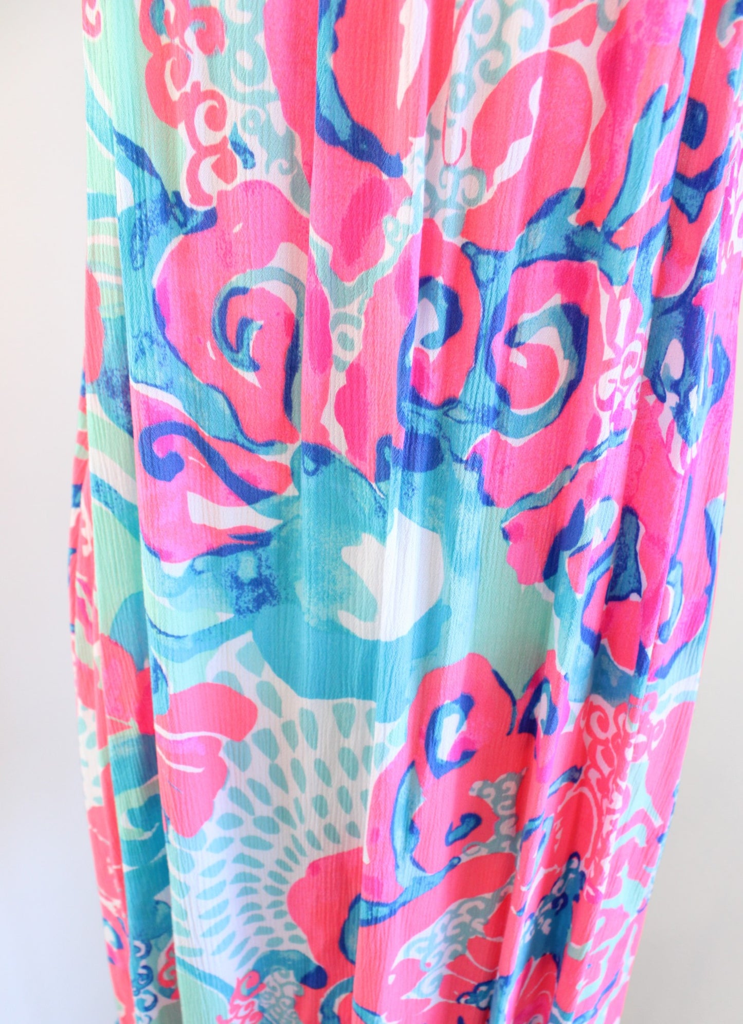 NWT Lilly Pulitzer Roxi Im So Jelly Coral Reef Dress Size S Tassel Trim Shift