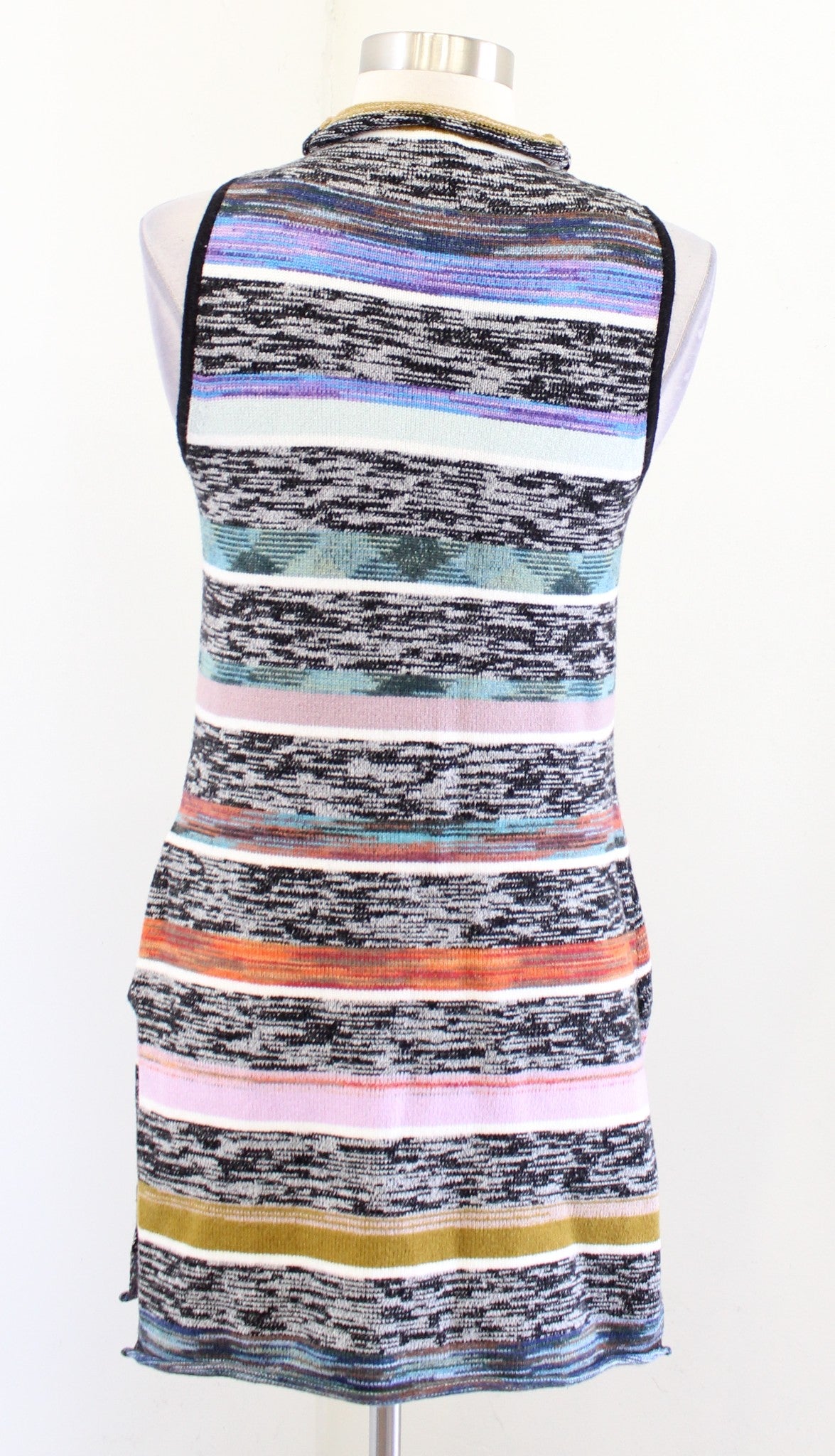 by Anthropologie Space Dyed Striped Tunic Sweater Top Size XS Turtleneck