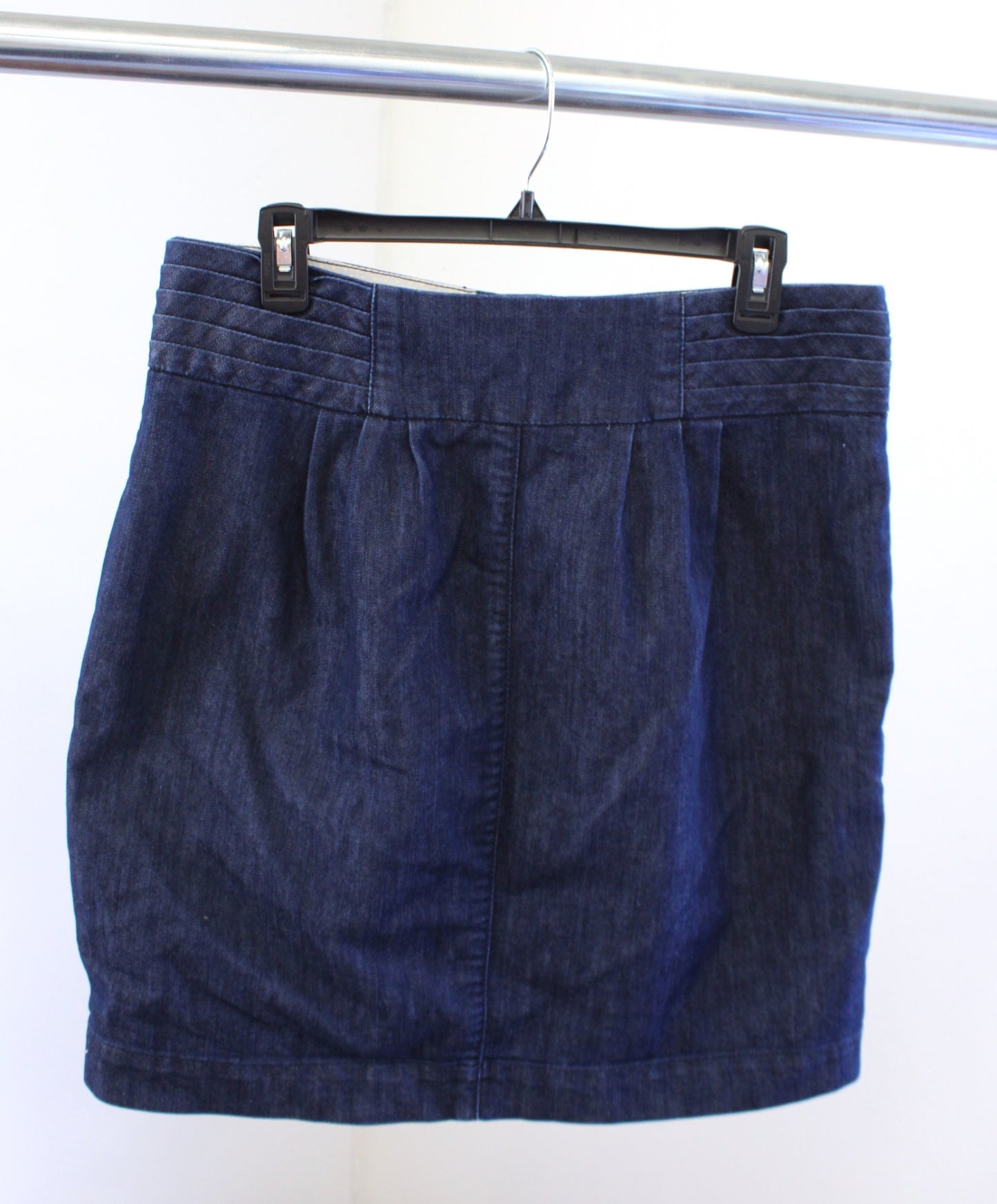 Pilcro and the Letterpress Anthropologie Denim Jean Button Front Skirt Size 14