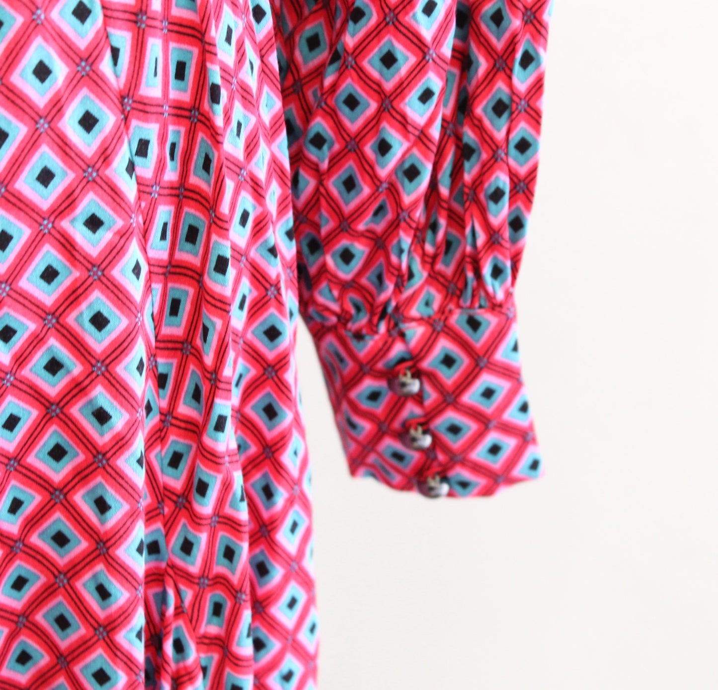 Free People It Takes Two Pop Combo Tie Waist Open Back Printed Dress Size M