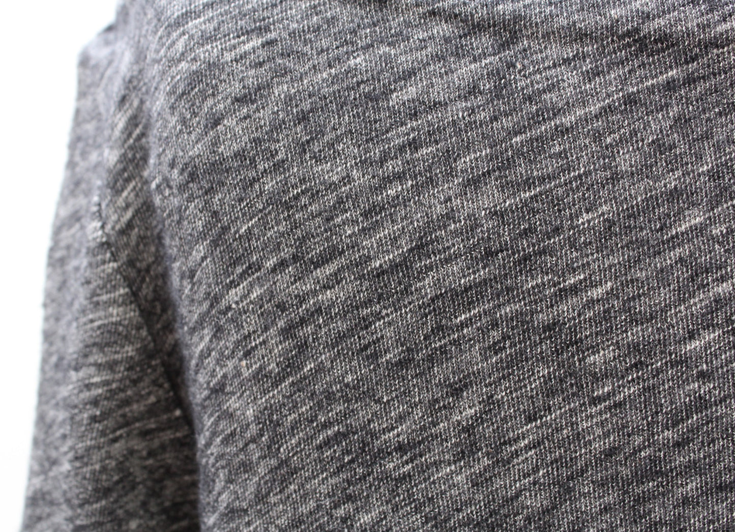 Eileen Fisher Marled Heather Gray Boat Neck Shift Dress Size M Wool Long Sleeve