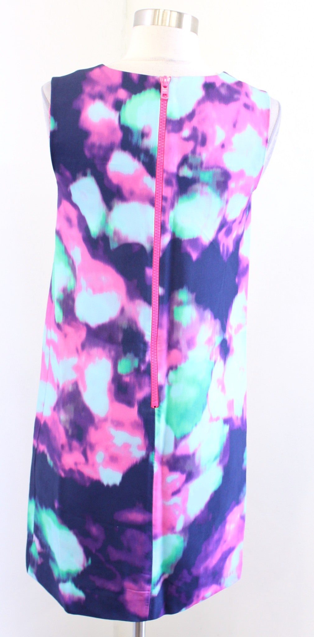 Kate Spade Keri Simply Cinema Watercolor Abstract Shift Dress Size 0 Blue Pink