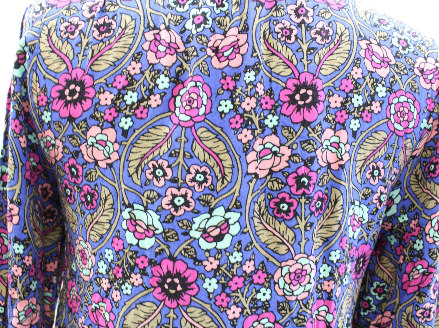 Matilda Jane Thoughts and Dreams Blue Floral Lace Trim Tunic Shift Dress Size S
