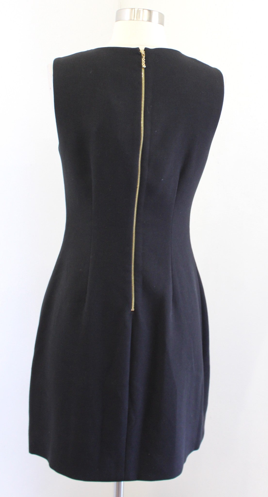 NWT $428 Kate Spade Diana Black Beaded Embellished Neck Sheath Dress Size 6