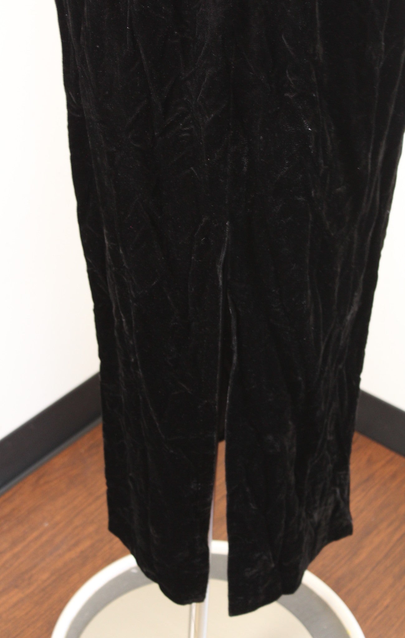 NWT Vtg 90s Black Velvet Gold Sequin Strapless Evening Party Dress Size 13 M ?