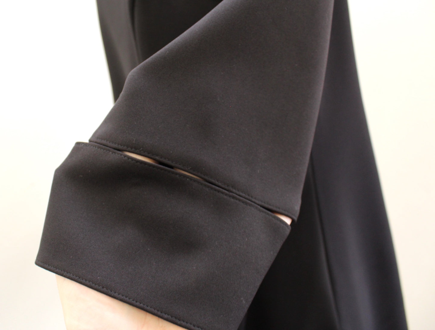 IC by Connie K Black Cutout Asymmetrical Hem Tunic Top Blouse Size M Artsy Boho