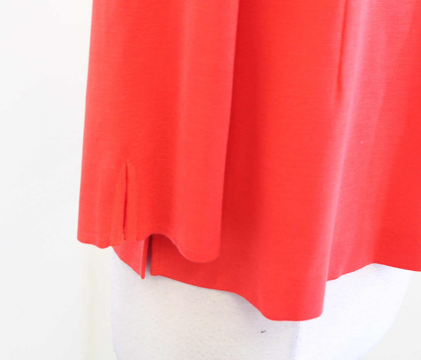 Misook Womens Petite Orange-Red Gold Accent Knit Utility Blazer Jacket Sz PS SP