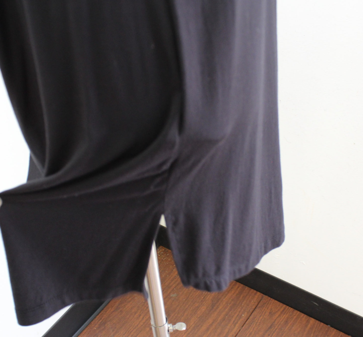 NWT Barefoot Dreams Luxe Milk Jersey Cowl Neck Night Shirt Dress Size M Black