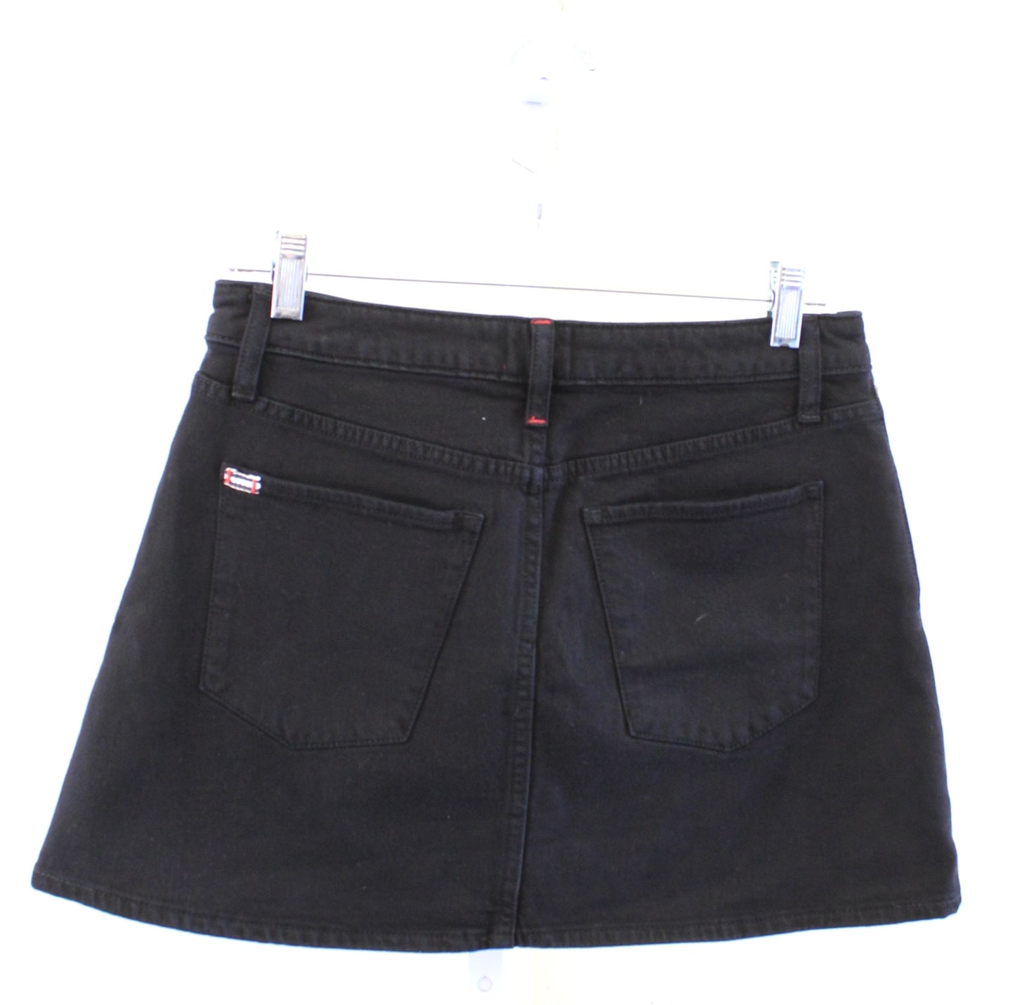 Alice + Olivia Queen of the Night Color Block Leopard Print Denim Mini Skirt 28