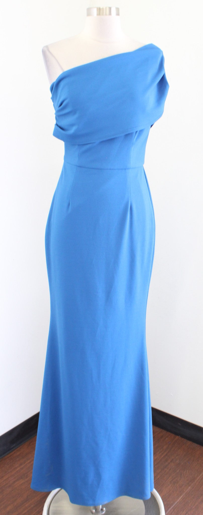 Katie May Bhldn Layla Crepe One Shoulder Formal Dress Gown Size 6 Lago –  Queen City Resale