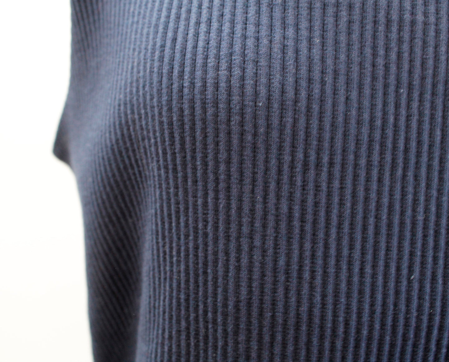 NWT Madewell Navy Blue Ribbed Knit Square Neck Bodycon Dress Size XL Sleeveless