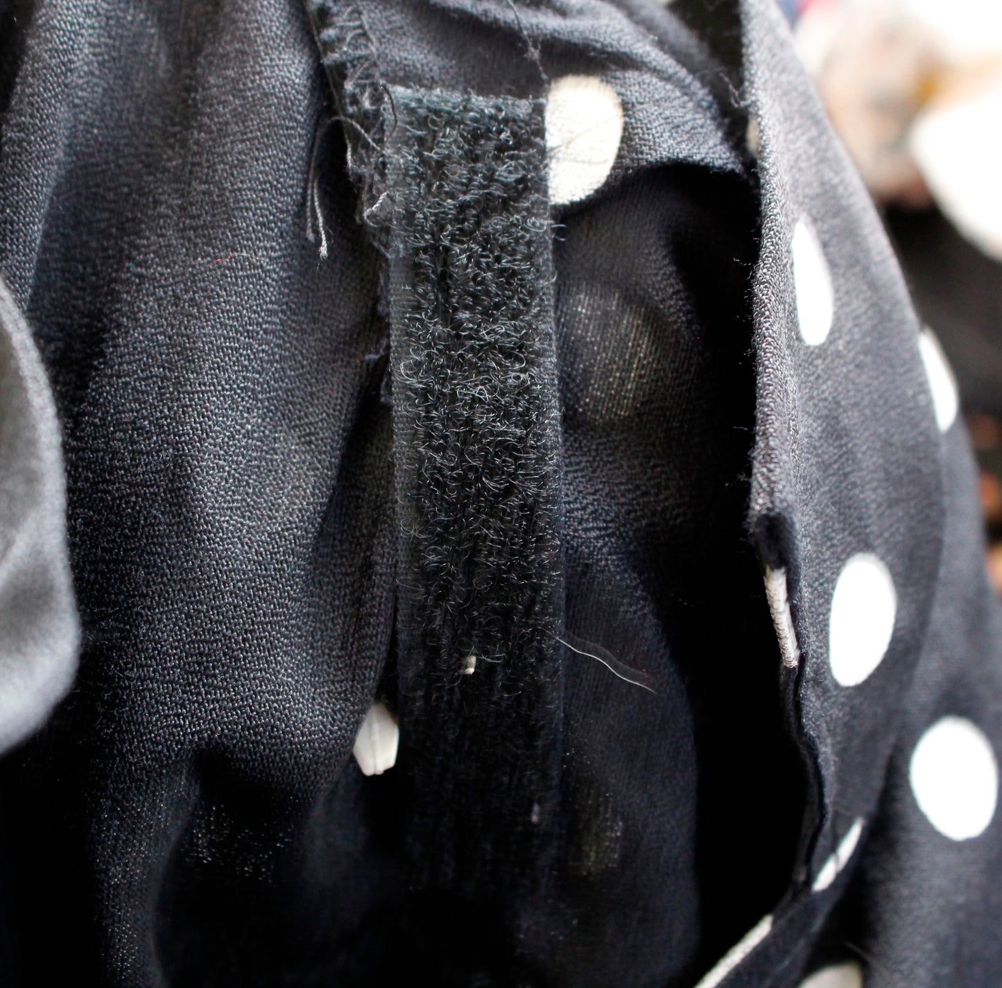 Vtg 90s Cache Black White Polka Dot Tie Front Cropped Retro Top Blouse Size M