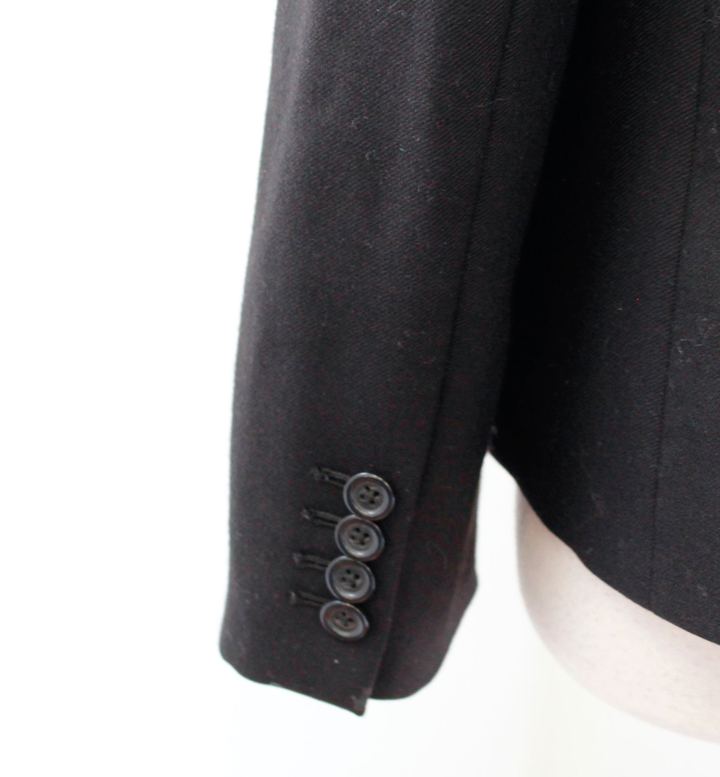 J Crew Womens Solid Black Wool Blend Regent Blazer Suit Jacket Sz 12 One Button