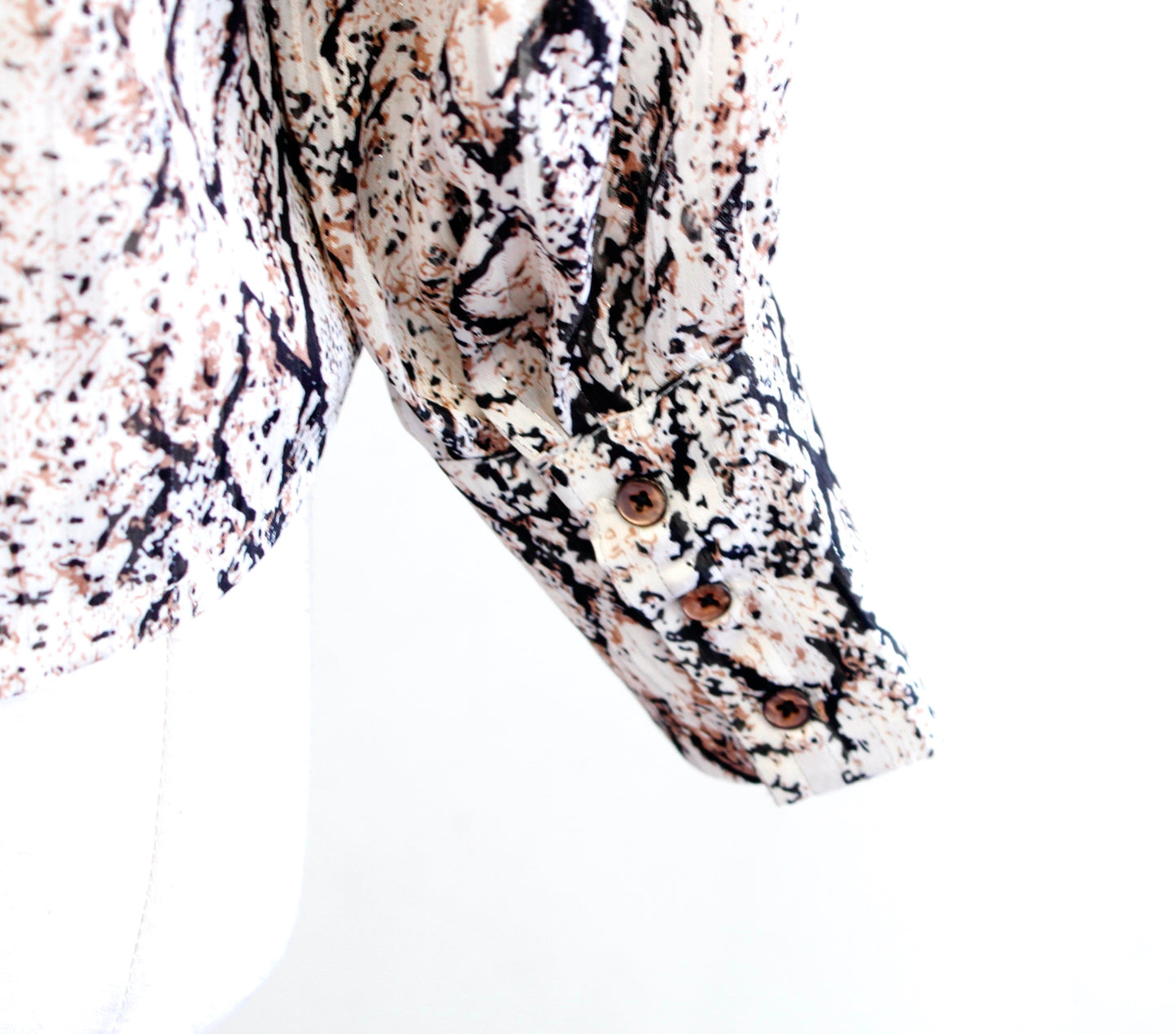 NWT J Joie Snakeskin Print Button Front Pussybow Tie Neck Top Blouse Size XS