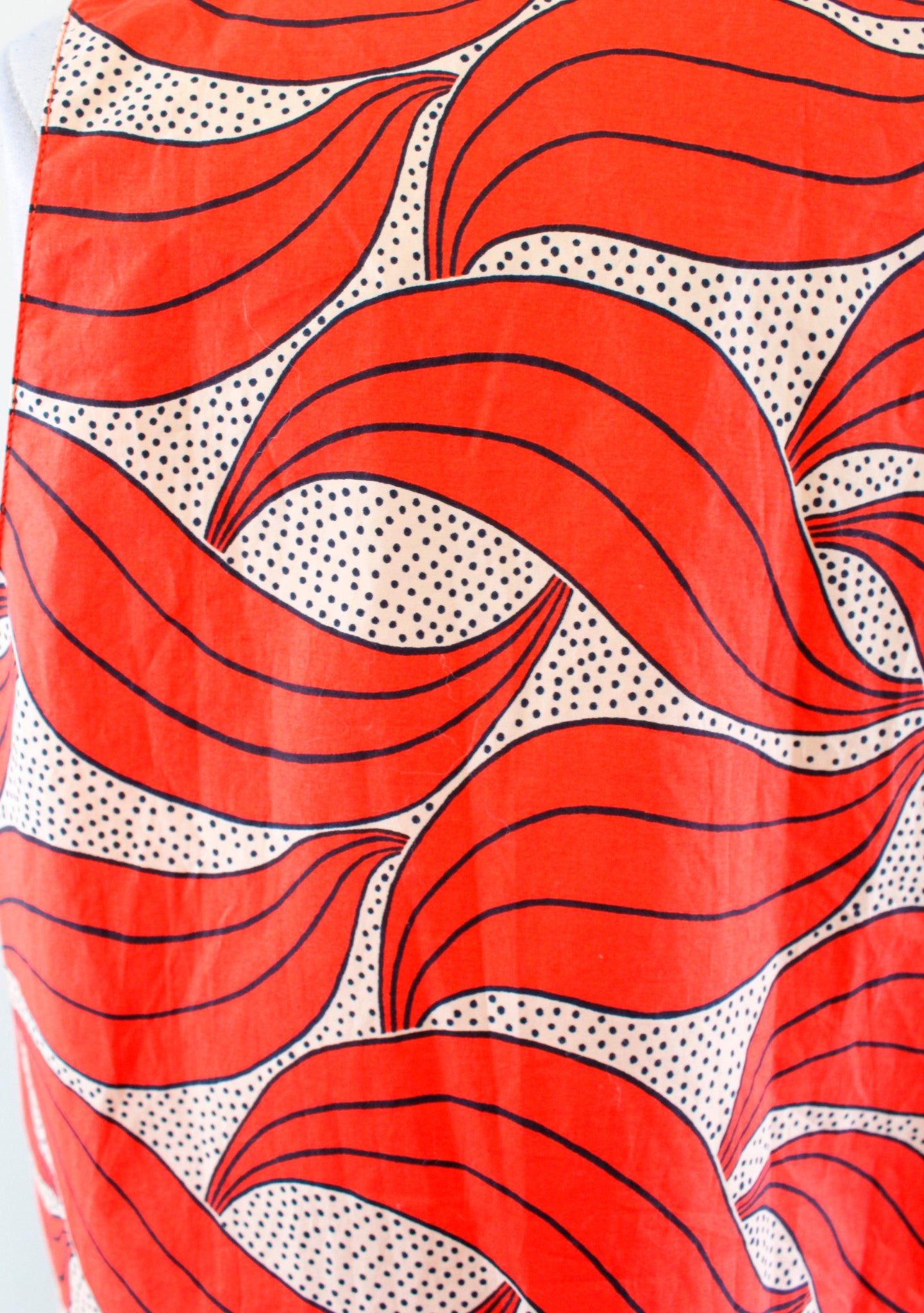 NWT Ann Taylor Red Geometric Polka Dot Print Split Neck Peplum Top Blouse PM MP Sleeveless