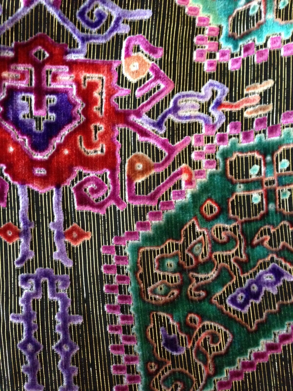 Moulinette Soeurs Anthropologie Linnea Burnout Velvet Metallic Shift Dress Sz S