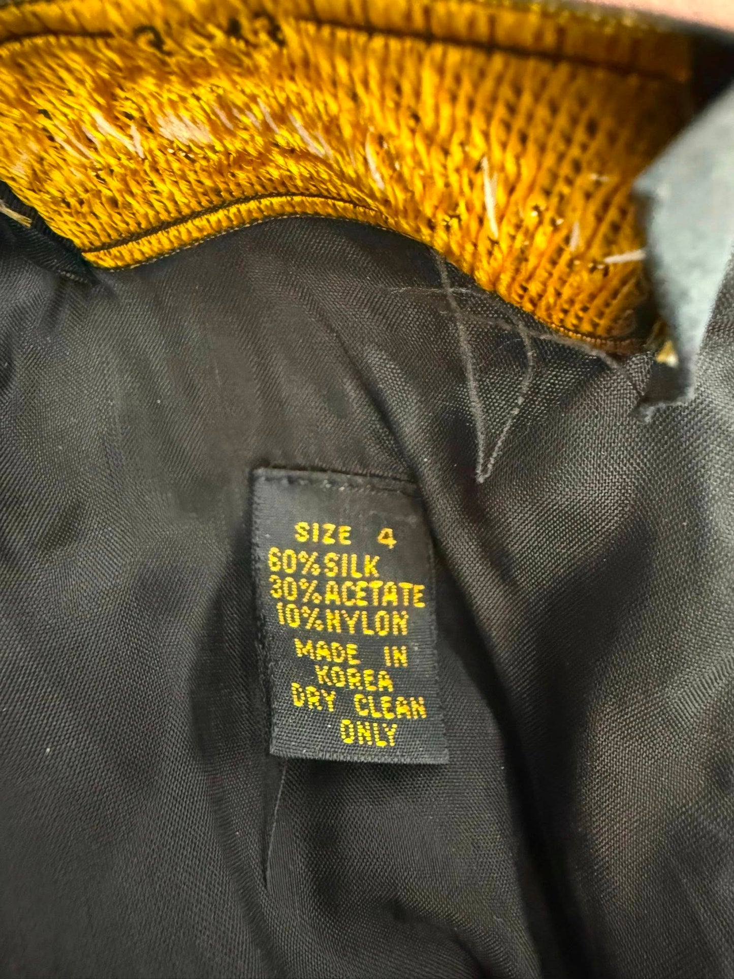 Vtg 90s Black Velvet Drop Waist Ruffle Tiered Cocktail Party Dress SIze 4 Retro