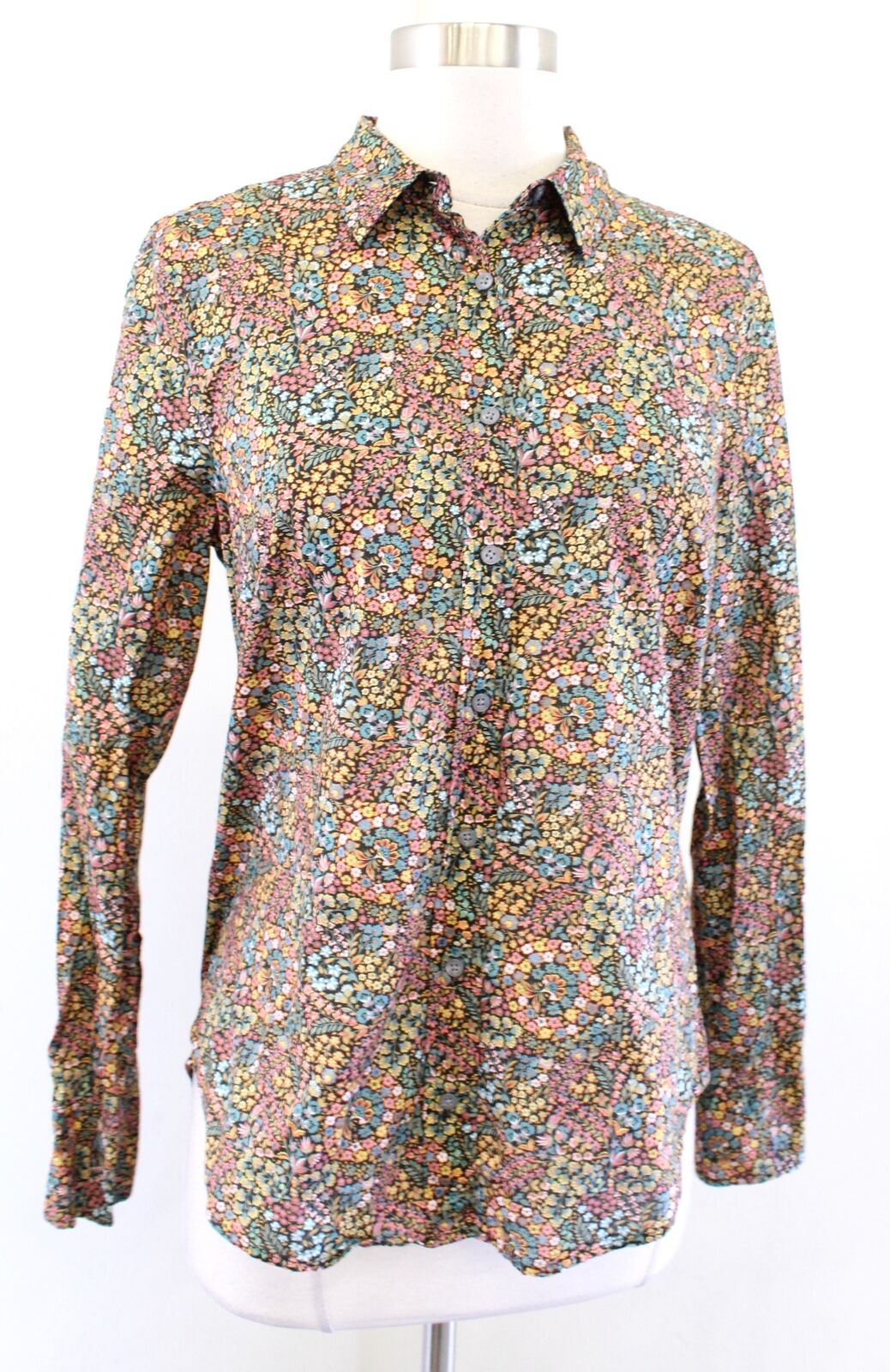 J Crew Liberty of London Little Marquess Floral Print Perfect Shirt Blouse Sz 6