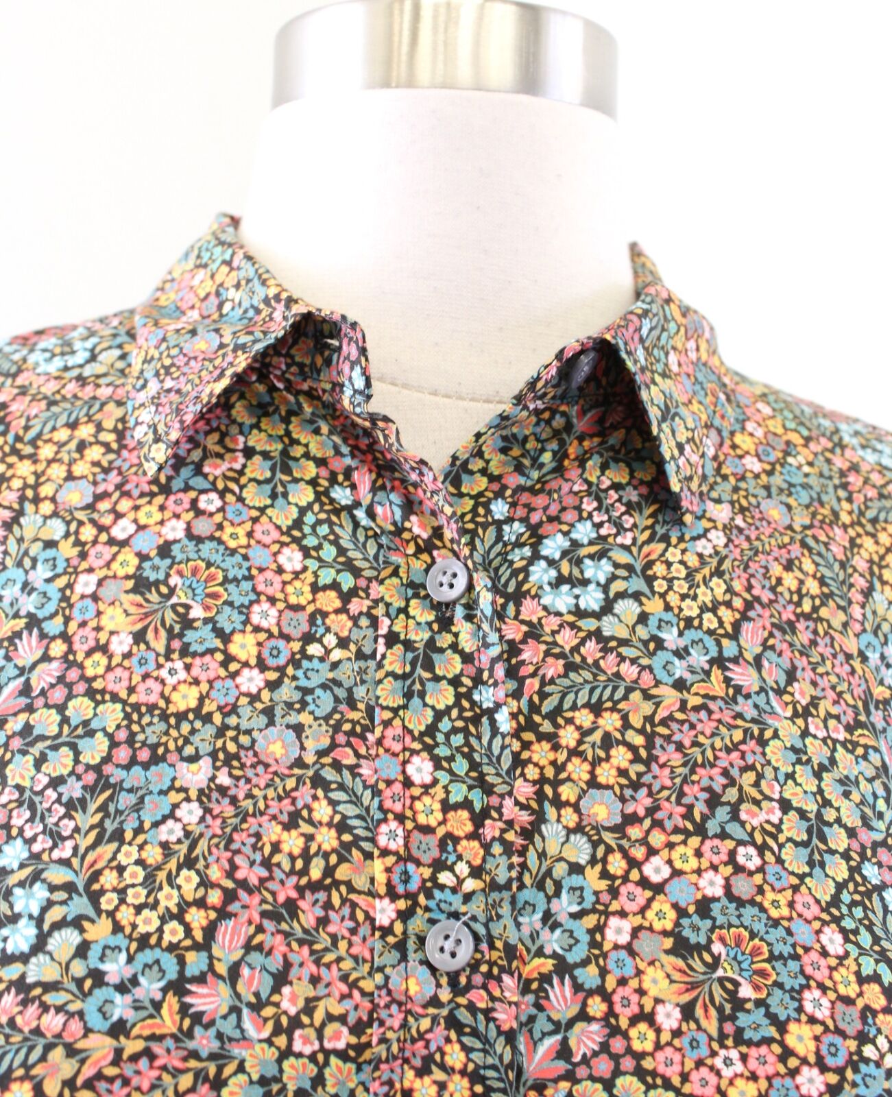 J Crew Liberty of London Little Marquess Floral Print Perfect Shirt Blouse Sz 6