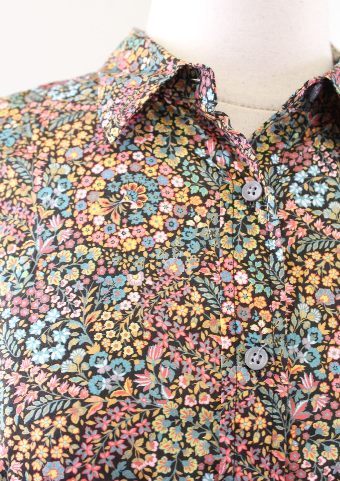 J Crew Liberty of London Little Marquess Floral Print Perfect Shirt Blouse Sz 6
