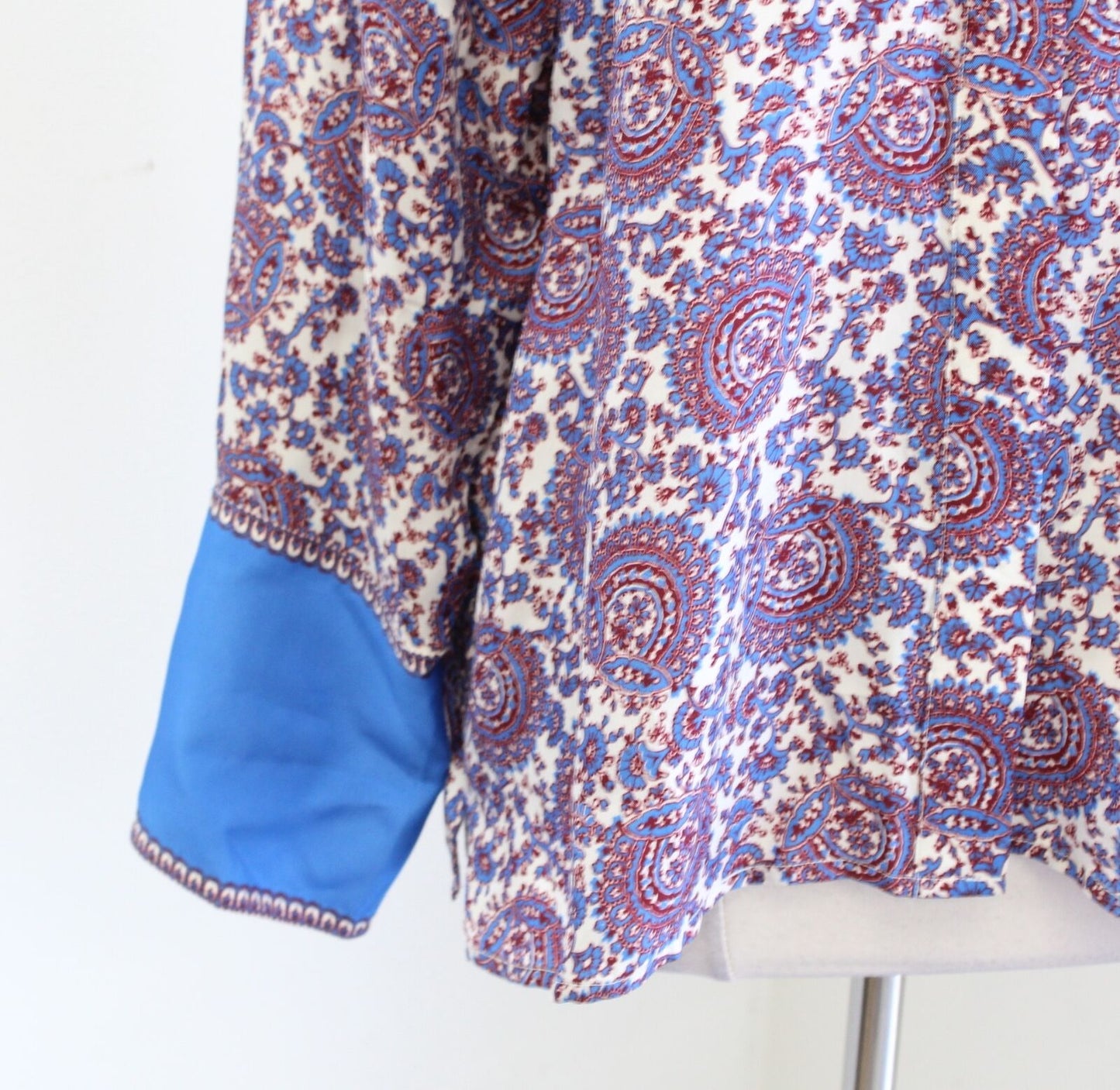 J Crew Classic Fit Drapey Blouse in Floral Crown Print Sz 16 Button Front Shirt