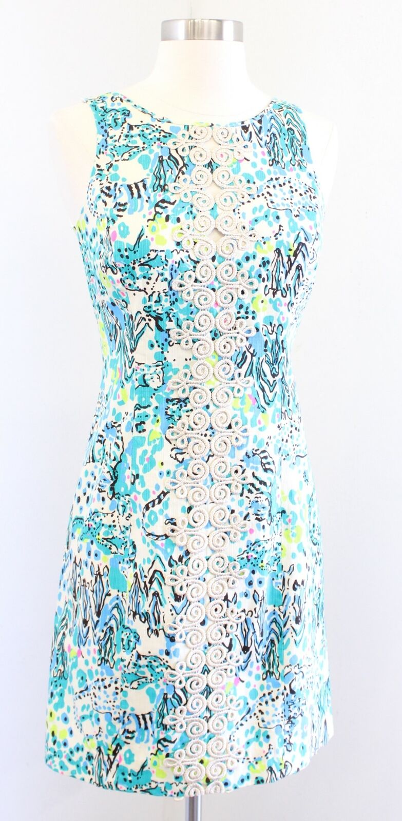 Lilly Pulitzer Ember Sea Oat Escapades in the Everglades Printed Shift Dress 0
