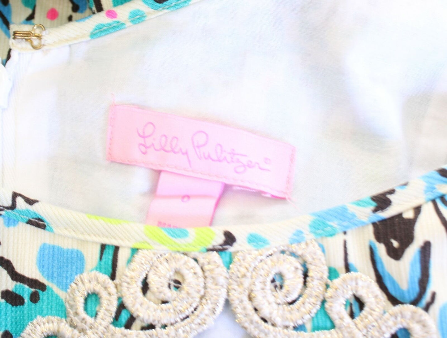 Lilly Pulitzer Ember Sea Oat Escapades in the Everglades Printed Shift Dress 0