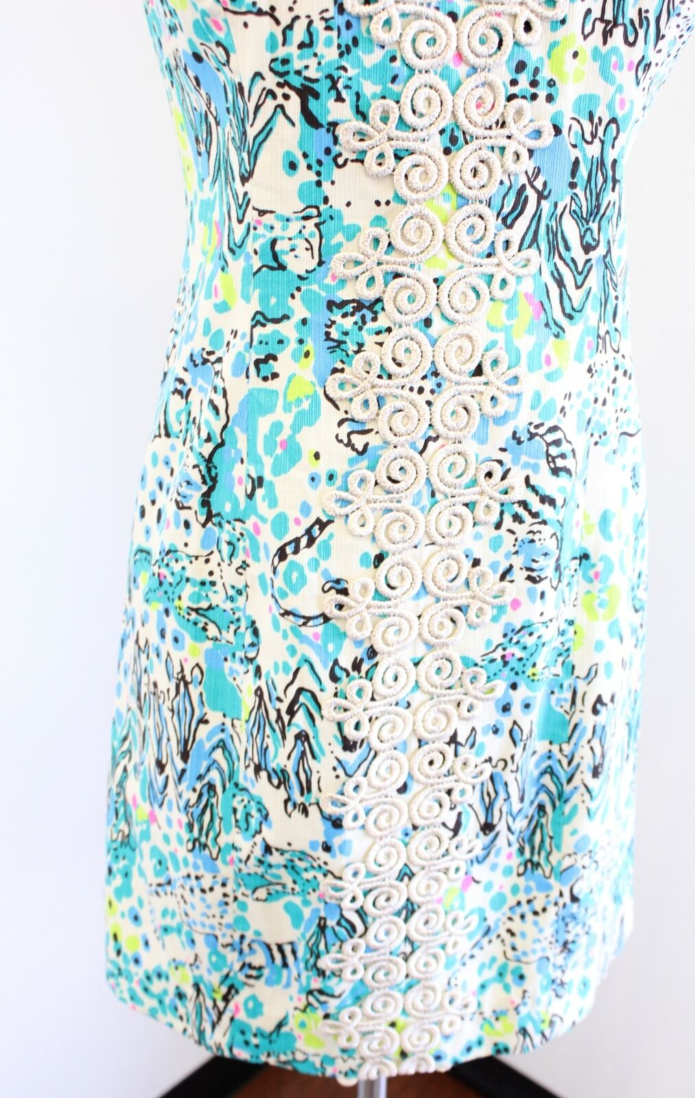 Lilly Pulitzer Ember Sea Oat Escapades in the Everglades Printed Shift Dress 0