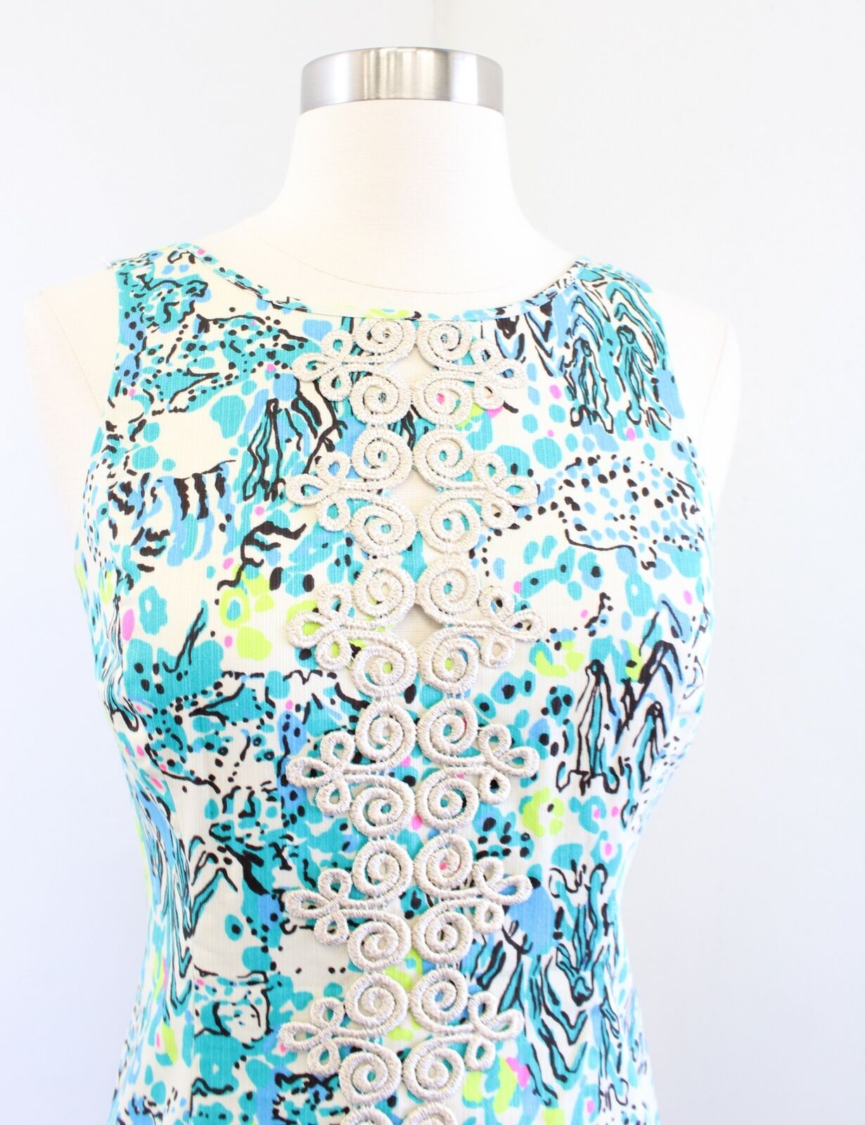 Lilly Pulitzer Ember Sea Oat Escapades in the Everglades Printed Shift Dress 0