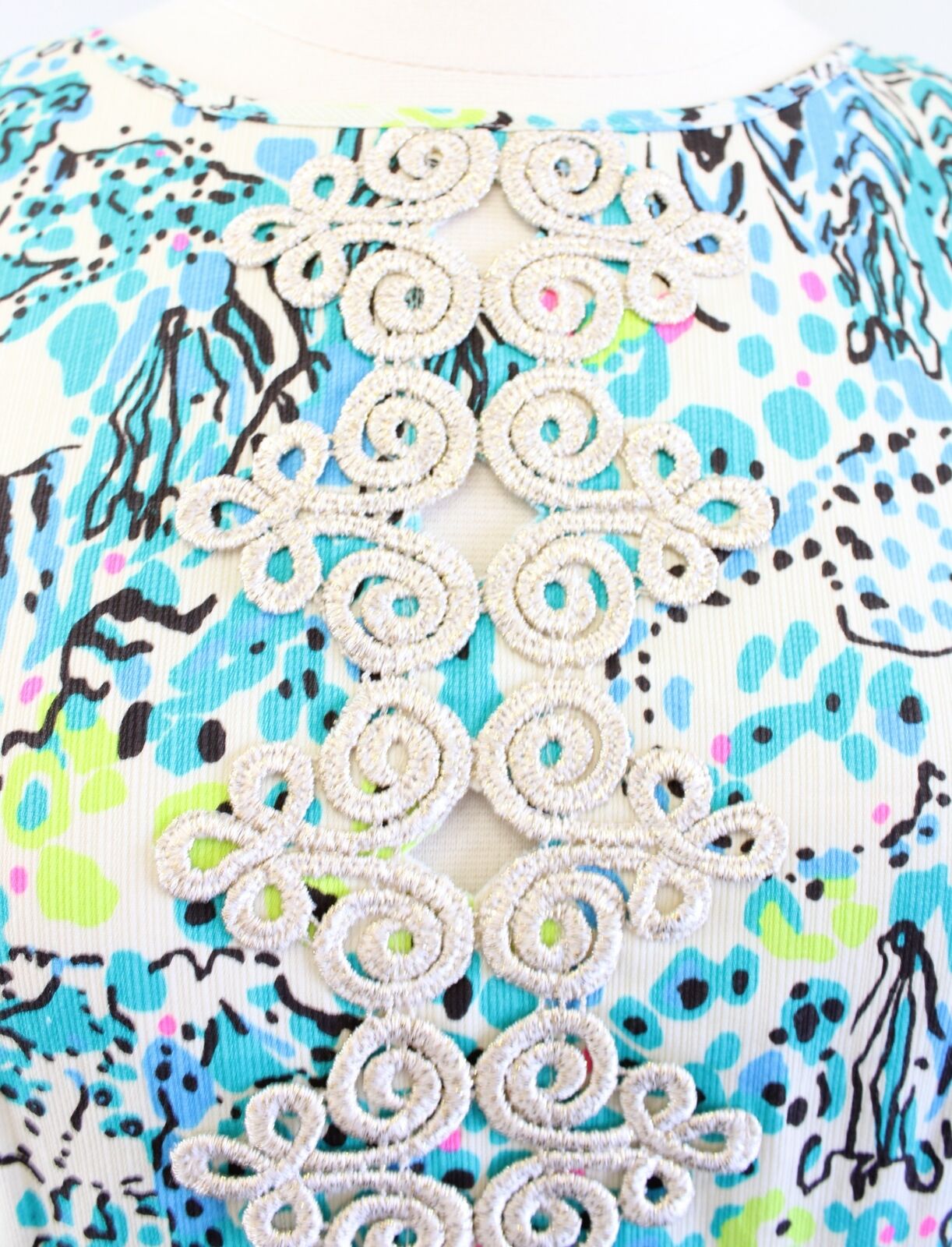 Lilly Pulitzer Ember Sea Oat Escapades in the Everglades Printed Shift Dress 0