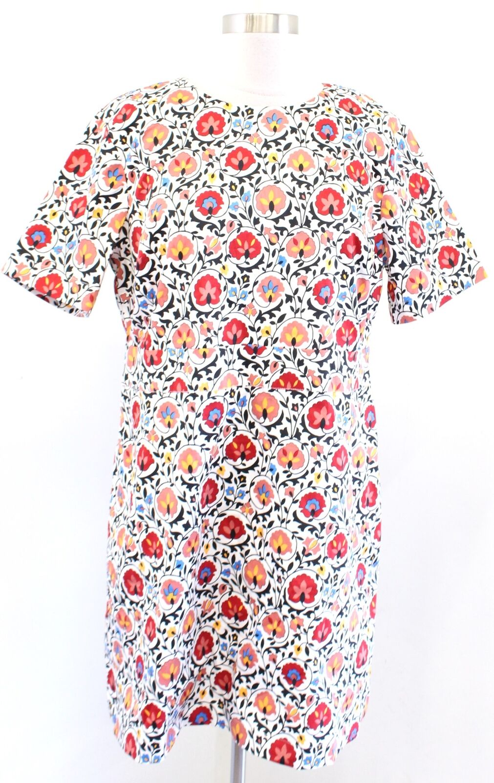 NWT New Boden Enchanted Floral Print Cotton Mini Shift Dress Size US 12P Casual