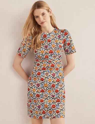 NWT New Boden Enchanted Floral Print Cotton Mini Shift Dress Size US 12P Casual