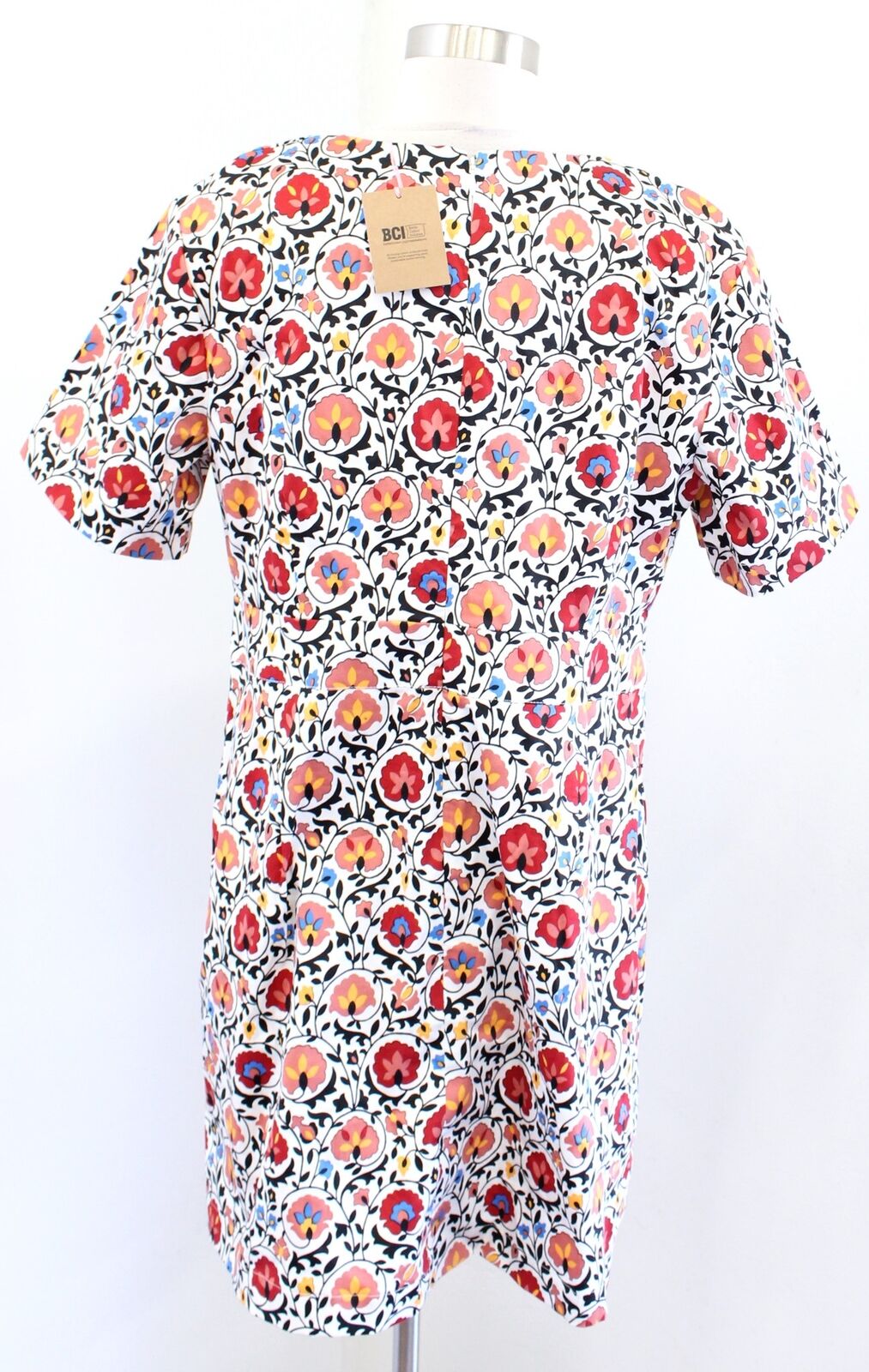 NWT New Boden Enchanted Floral Print Cotton Mini Shift Dress Size US 12P Casual