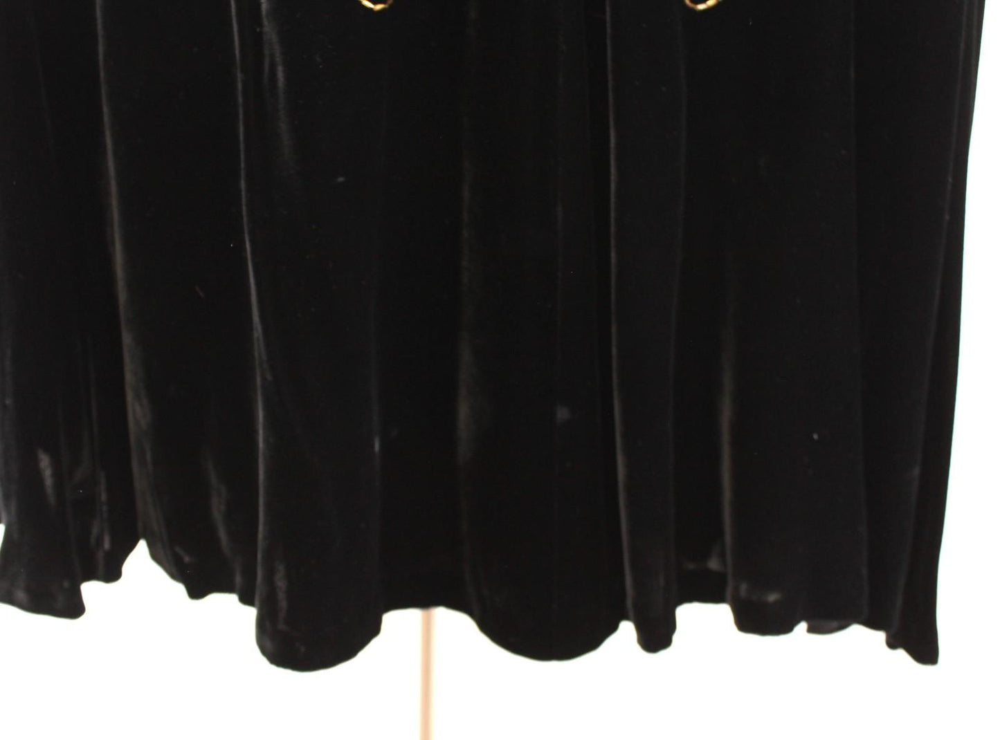 Vtg Black Velvet Beaded Sequin Floral Cape Womens 16 Formal Evening Party