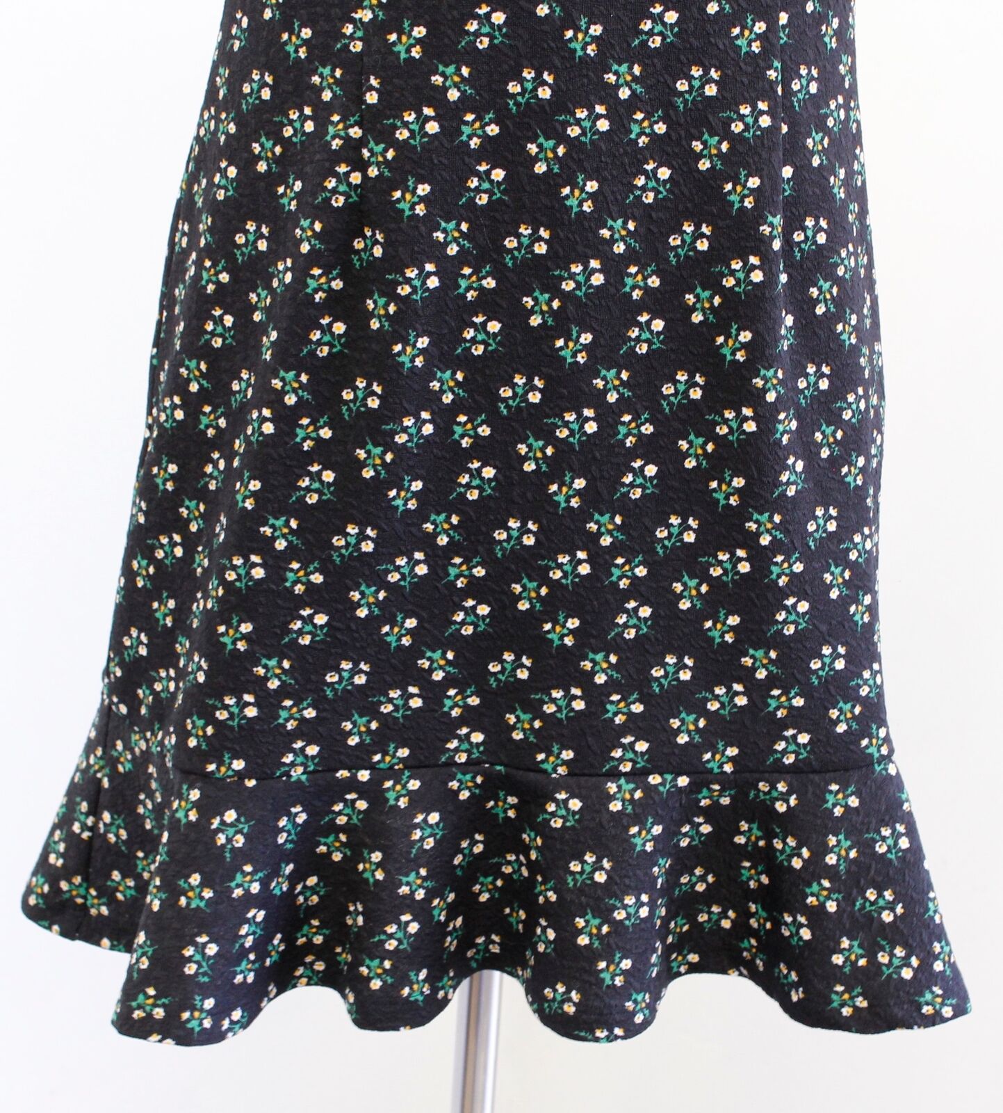 NWT Hutch Anthropologie Ditsy Floral Print Corset Mini Dress Size S Black Green